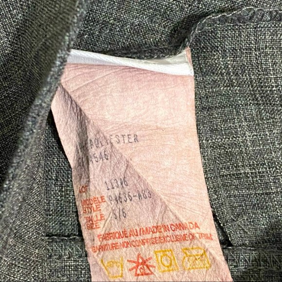 Suzy Shier Patterned Gray Dress Pants - Picture 8 of 11